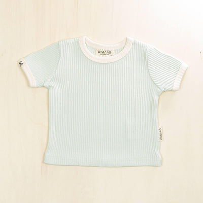 KIANAO Baby & Toddler Tops Pale Turquoise / 1-3 M Retro Shirt Organic Cotton
