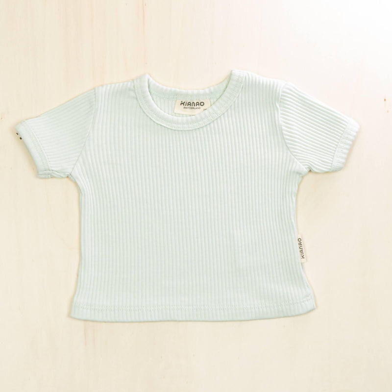 KIANAO Baby & Toddler Tops Pale Turquoise / 1-3 M Shirt Organic Cotton