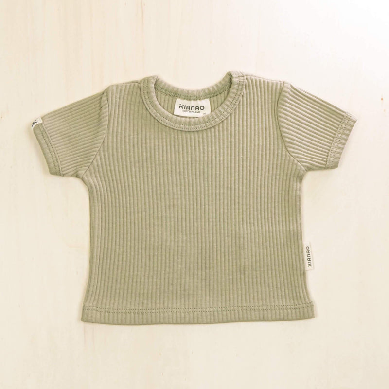 KIANAO Baby & Toddler Tops Sage Green / 1-3 M Shirt Organic Cotton