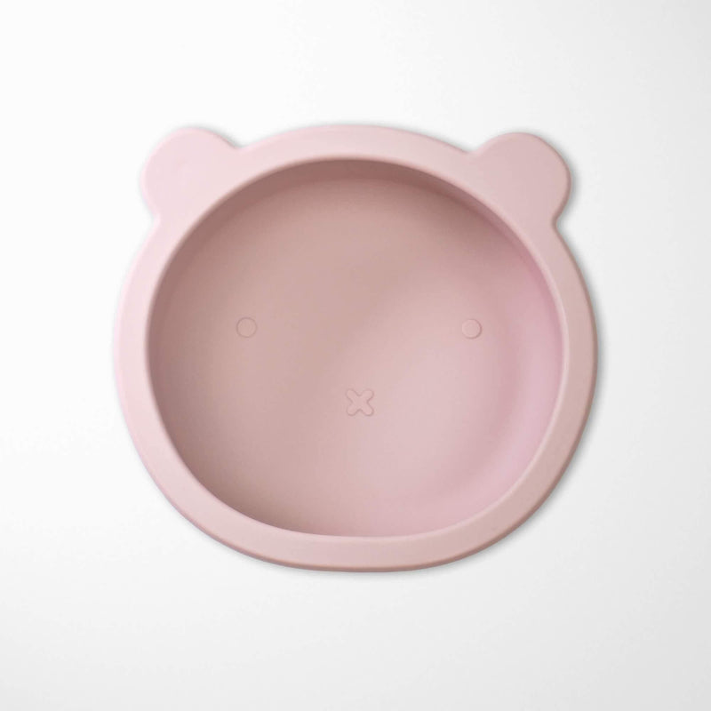 KIANAO Bowls Light Pink Bear Bowl with Suction Cup