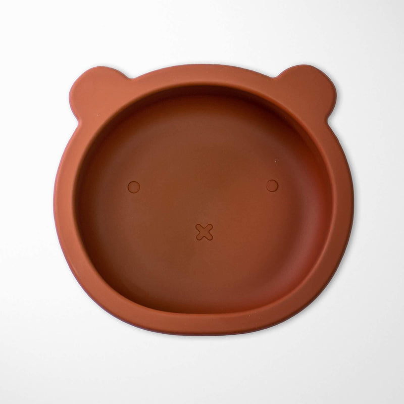 KIANAO Bowls Satin Brown Bear Bowl with Suction Cup