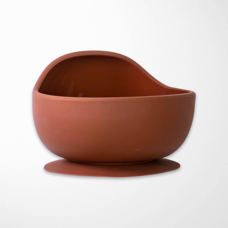 KIANAO Bowls Satin Brown Bowl with Suction Cup