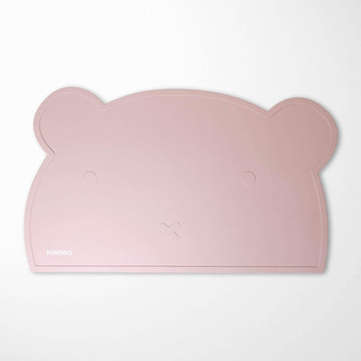 KIANAO Placemats Light Pink Bear Silicone Placemats