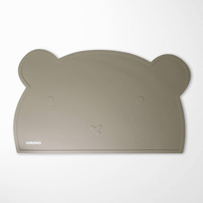 KIANAO Placemats Sage Green Bear Silicone Placemats