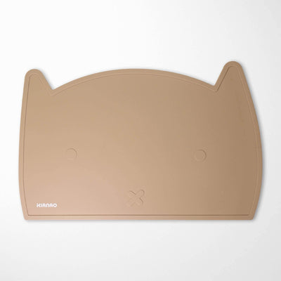 KIANAO Placemats Sand Color Cat Silicone Placemats