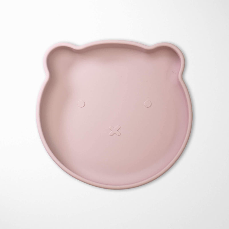 KIANAO Plates Light Pink Bear Plates
