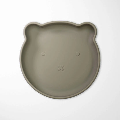 KIANAO Plates Sage Green Bear Plates