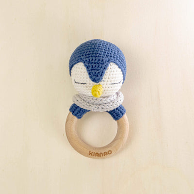 KIANAO Rattles Penguin Rattle Tooth Ring