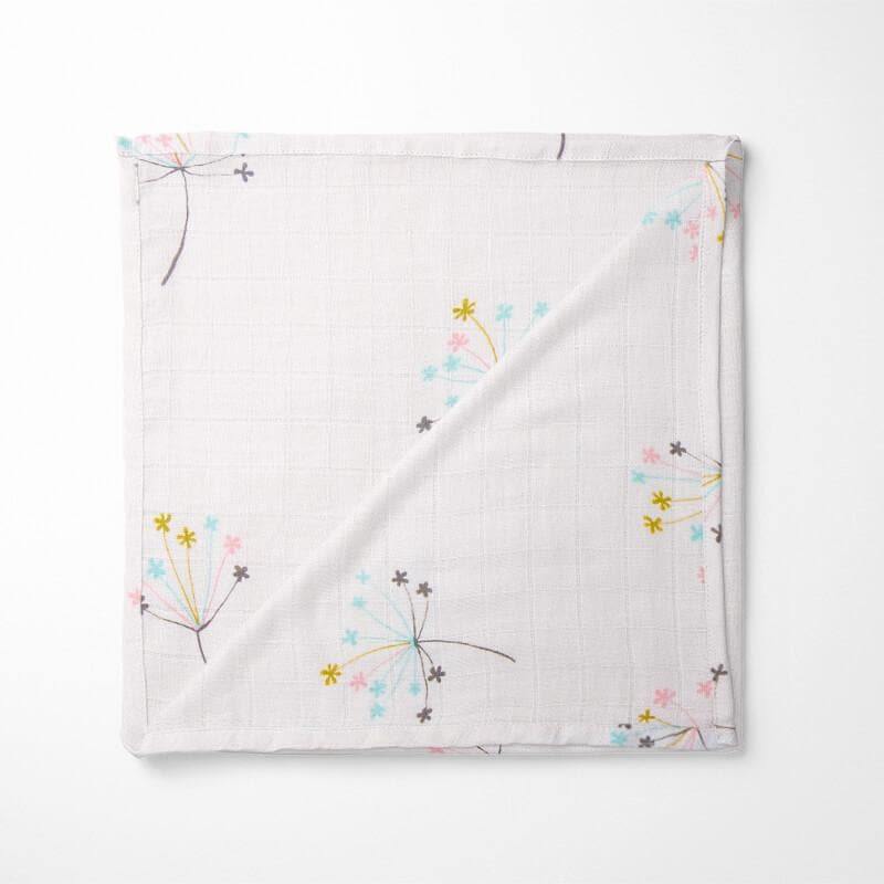 KIANAO Swaddling Blankets Colorful Flower Bamboo Baby Blankets