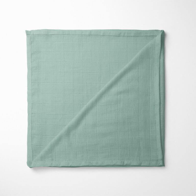 KIANAO Swaddling Blankets Light Green / 58x58 Plain Bamboo Baby Blankets